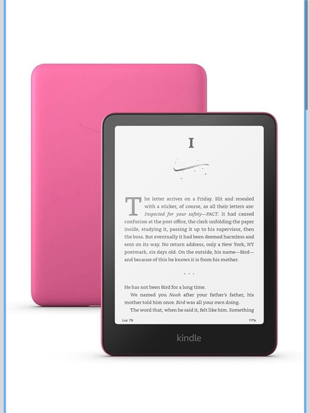 Amazon Kindle Paperwhite E-Reader — Pink Cover